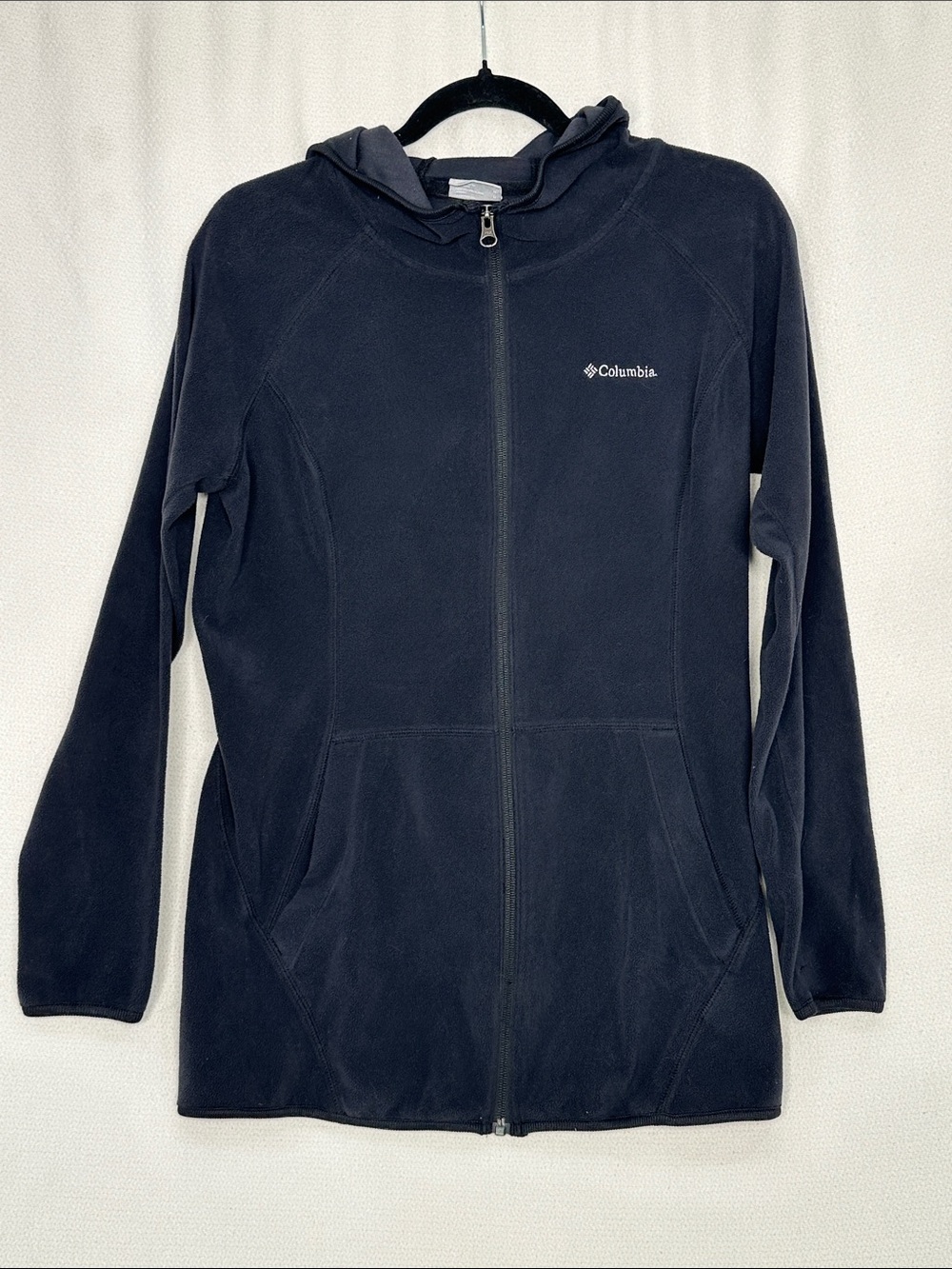 Columbia Women's Black Full-Zip Hooded Fleece Jacket